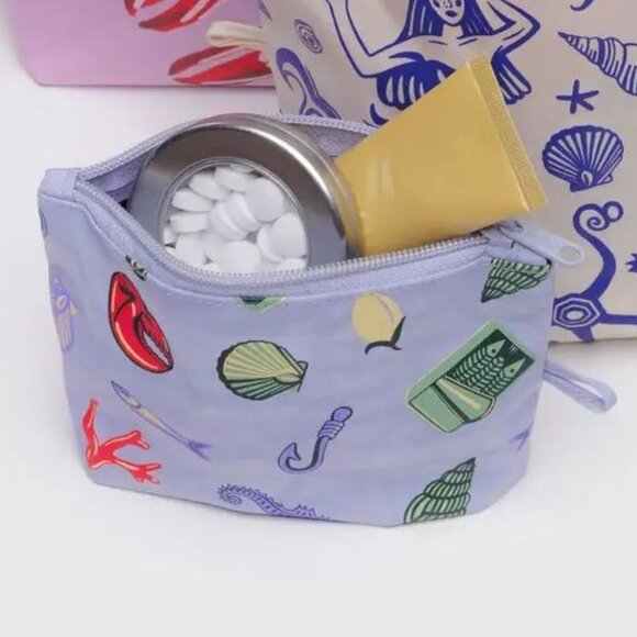 NWOT Baggu Go Pouch Small - Sea Charms (Sea Creatures) - Picture 4 of 6
